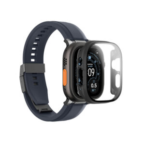 AmazingThing Radix Glass Screen Protector with dėklas skirtas Apple Watch UItra 3 49mm - Black - Image 5