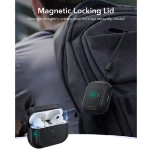 ESR Orbit HaloLock MagSafe dėklas skirtas AirPods Pro 3 - juodos spalvos - Image 7