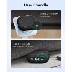 ESR Orbit HaloLock MagSafe dėklas skirtas AirPods Pro 3 - juodos spalvos - Image 8