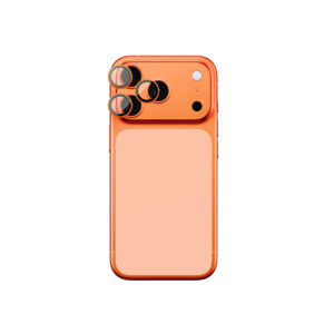 AmazingThing AR Sapphire Camera Lens Glass for Apple iPhone 17 Pro / Pro Max - with Orange Frame - Image 2