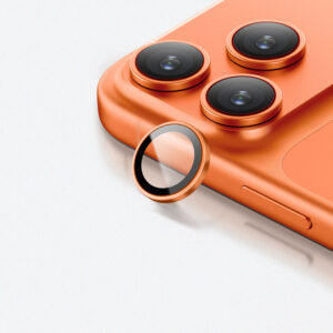 AmazingThing AR Sapphire Camera Lens Glass for Apple iPhone 17 Pro / Pro Max - with Orange Frame - Image 4