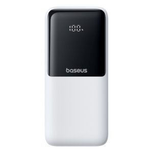 Baseus Lipow 20000mAh 22.5W Powerbank with two built-in cables with additional Baseus Simple USB-A - USB-C 3A 20cm cable - white