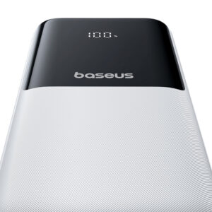 Baseus Lipow 20000mAh 22.5W Powerbank with two built-in cables with additional Baseus Simple USB-A - USB-C 3A 20cm cable - white - Image 6
