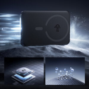 Baseus EnerFill FM12 10000mAh 22.5W Qi2 Power Bank MagSafe Compatible with Baseus Simple USB-C 20V/3A 30cm Cable - juodos spalvos - Image 8