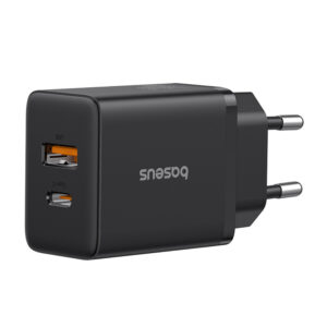 Baseus Cube Pro 30W USB-C USB-A Wall Charger - Black - Image 3