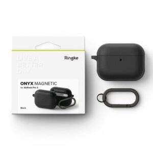 Ringke Onyx Magnetic MagSafe dėklas skirtas Apple AirPods Pro 3 - juodos spalvos - Image 7