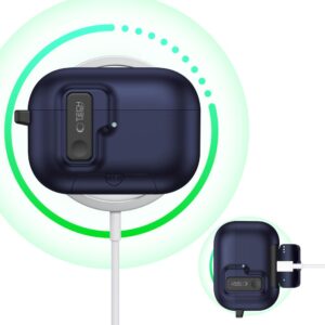 Tech-Protect Slim Hook dėklas skirtas Apple AirPods Pro 3 - mėlynos spalvos - Image 6