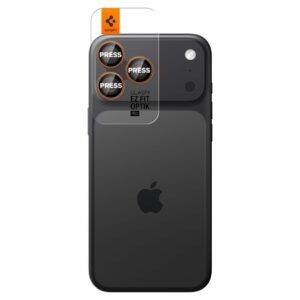 Spigen Optik Pro Camera Lens Glass for iPhone 16 Pro / Max / 17 Pro / Max - Orange - Image 2