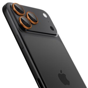 Spigen Optik Pro Camera Lens Glass for iPhone 16 Pro / Max / 17 Pro / Max - Orange - Image 3