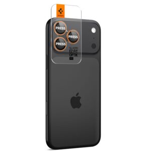 Spigen Optik Pro Camera Lens Glass for iPhone 16 Pro / Max / 17 Pro / Max - Orange - Image 6