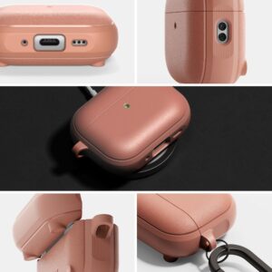 Ringke Onyx Magnetic MagSafe dėklas skirtas Apple AirPods Pro 3 - rožinės spalvos - Image 4