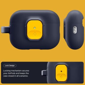 Spigen Nano Pop dėklas skirtas Apple AirPods Pro 3 - mėlynos spalvos ir geltonos spalvos - Image 4