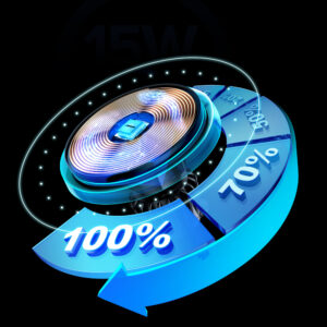 Joyroom car phone holder with Qi 15W inductive charger (MagSafe compatible) for air vent, silver (JR-ZS291) - Image 9