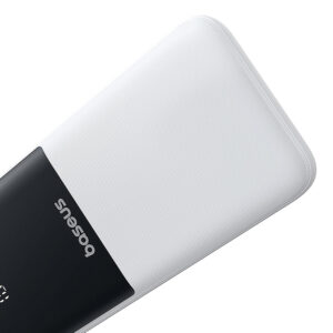 Powerbank Baseus Lipow 10000mAh 22,5W z dwoma wbudowanymi kablami (z kablem Baseus Simple USB-A - USB-C 3A 20cm) - biały - Image 4