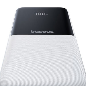 Powerbank Baseus Lipow 10000mAh 22,5W z dwoma wbudowanymi kablami (z kablem Baseus Simple USB-A - USB-C 3A 20cm) - biały - Image 6