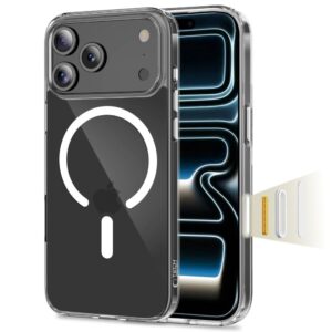 Tech-Protect Flexair Hybrid CC MagSafe dėklas skirtas Apple iPhone 17 Pro Max - Clear