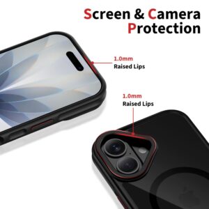 Tech-Protect MagHybrid MagSafe dėklas skirtas Apple iPhone 17 - juodos spalvos ir raudonos spalvos - Image 4