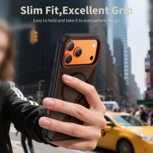 Tech-Protect MagHybrid MagSafe dėklas skirtas Apple iPhone 17 Pro Max - juodos spalvos and Red - Image 5