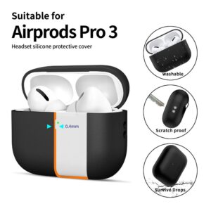 Tech-Protect Silicone dėklas skirtas Apple AirPods Pro 3 - juodos spalvos - Image 4