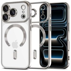 Tech-Protect MagFlex MagSafe dėklas skirtas Apple iPhone 17 Pro Max - Clear Silver