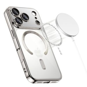 Tech-Protect MagFlex MagSafe dėklas skirtas Apple iPhone 17 Pro Max - Clear Silver - Image 2