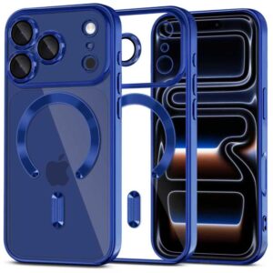 Tech-Protect MagFlex MagSafe dėklas skirtas Apple iPhone 17 Pro - Clear mėlynos spalvos