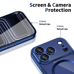 Tech-Protect MagFlex MagSafe dėklas skirtas Apple iPhone 17 Pro - Clear mėlynos spalvos - Image 2