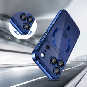 Tech-Protect MagFlex MagSafe dėklas skirtas Apple iPhone 17 Pro - Clear mėlynos spalvos - Image 4