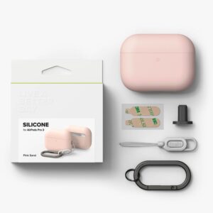 Ringke Silicone dėklas skirtas Apple AirPods Pro 3 - rožinės spalvos - Image 6