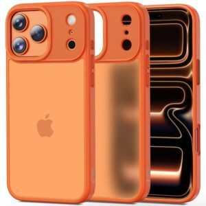 Tech-Protect MagMat dėklas skirtas Apple iPhone 17 Pro Max - oranžinės spalvos