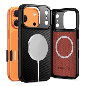 Tech-Protect Kevlar Aramid MagSafe dėklas skirtas Apple iPhone 17 Pro - juodos spalvos - Image 2