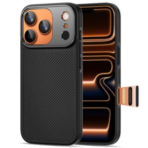 Tech-Protect Kevlar Aramid MagSafe dėklas skirtas Apple iPhone 17 Pro - juodos spalvos - Image 3