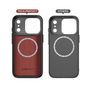 Tech-Protect Kevlar Aramid MagSafe dėklas skirtas Apple iPhone 17 Pro - juodos spalvos - Image 5