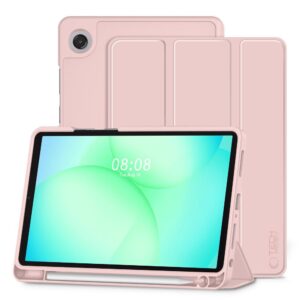 TechProtect SmartCase Pen dėklas skirtas Samsung Galaxy Tab A9 / A11 8.7 X110 / X115 / X133 / X135 - rožinės spalvos