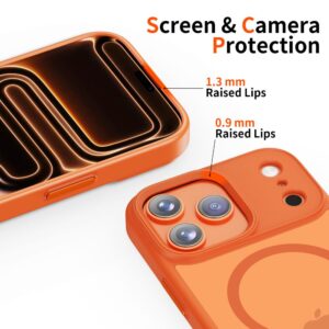 Tech-Protect MagMat MagSafe dėklas skirtas Apple iPhone 17 Pro - oranžinės spalvos - Image 3