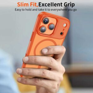 Tech-Protect MagMat MagSafe dėklas skirtas Apple iPhone 17 Pro Max - oranžinės spalvos - Image 6