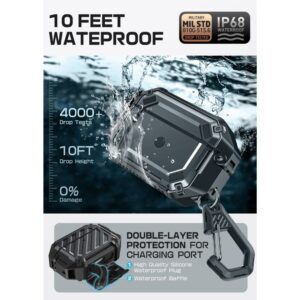 Supcase Unicorn Beetle Pro MagSafe IP68 dėklas skirtas Apple AirPods Pro 3 - juodos spalvos - Image 3