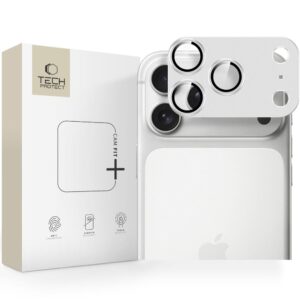 Tech-Protect Camfull Fit+ Camera Lens Glass for iPhone 17 Pro - Silver