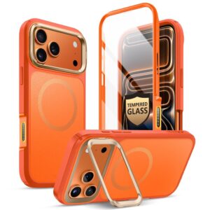 Supcase IBLSN Ares Flip MagSafe dėklas skirtas Apple iPhone 17 Pro Max - oranžinės spalvos
