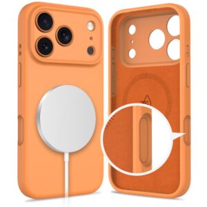 Tech-Protect Silicone MagSafe dėklas skirtas Apple iPhone 17 Pro Max - oranžinės spalvos - Image 2