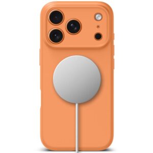 Tech-Protect Silicone MagSafe dėklas skirtas Apple iPhone 17 Pro Max - oranžinės spalvos - Image 3