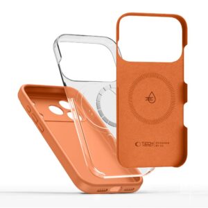 Tech-Protect Silicone MagSafe dėklas skirtas Apple iPhone 17 Pro Max - oranžinės spalvos - Image 5