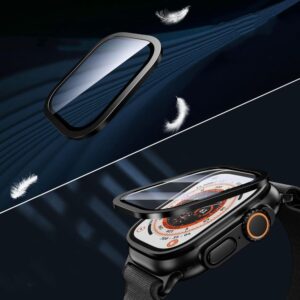 Tech-Protect 2-pack tempered glass for Apple Watch Ultra 49mm - silver and black - Image 2