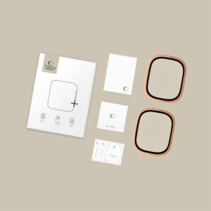Tech-Protect 2-pack tempered glass for Apple Watch Ultra 49mm - orange - Image 5