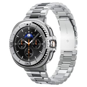 Spigen Bezel Tune Pro Pilot Cover for Samsung Galaxy Watch 8 Classic 46mm - sidabro spalvos - Image 4