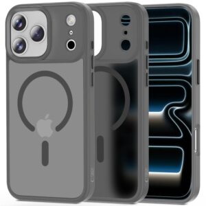 Tech-Protect MagMat MagSafe dėklas skirtas Apple iPhone 17 Pro - pilkos spalvos