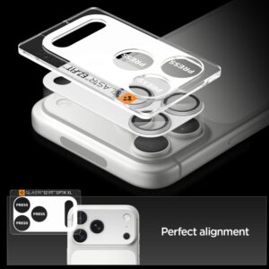 Spigen Optik Pro XL Camera Lens Glass for iPhone 17 Pro - Silver - Image 5