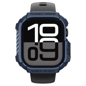 Spigen Rugged Armor dėklas skirtas Apple Watch 42mm - mėlynos spalvos - Image 6