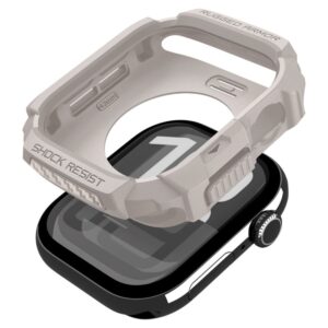 Spigen Rugged Armor dėklas skirtas Apple Watch 42mm - Beige - Image 9