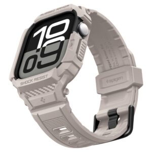 Spigen Rugged Armor Pro apyrankė skirta Apple Watch 42mm - Beige - Image 7
